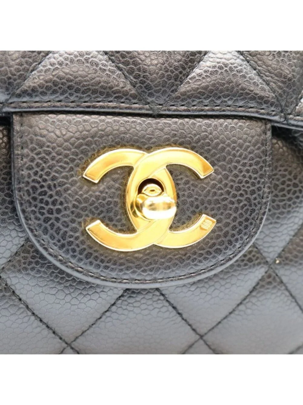 Chanel Black Caviar Single Maxi Quilted 30 Shoulder Bag